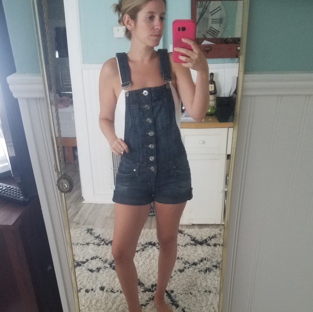 Refuge Denim overall shorts - Picture 2 of 7